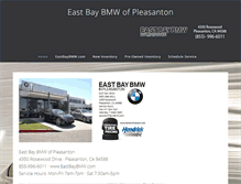 Tablet Screenshot of pleasanton-bmw.com